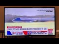 Trump leaves in reality show fashion to