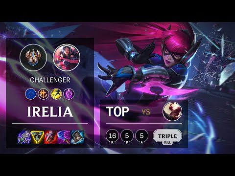 Irelia Top vs Lee Sin - EUW Challenger Patch 11.9
