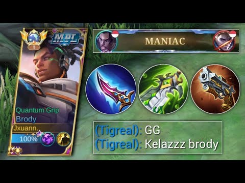 AUTO MANIAC!! BRODY BEST BUILD AND EMBLEM 2023 | BRODY BEST BUILD 2023 - Mobile Legends