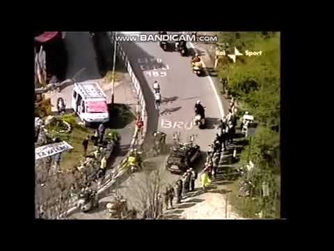 Giro d'Italia 2005 - Stage 11 - Paolo Savoldelli devance Ivan Basso à Zoldo Alto