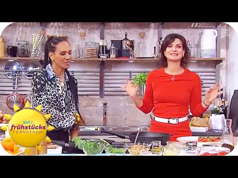 Slim and delicious meals with Barbara Becker | SAT.1 Breakfast Television