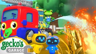 Baby Fire Truck To The Rescue! | Gecko's Garage | Trucks For Children | Cartoons For Kids