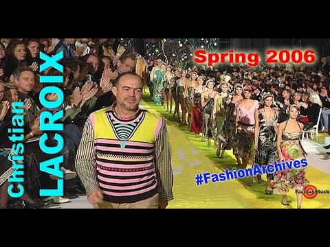 CHRISTIAN LACROIX Spring 2006 - Unique Archive Fashion Stock Video | Paris Fashion Week SS 06 | 720P