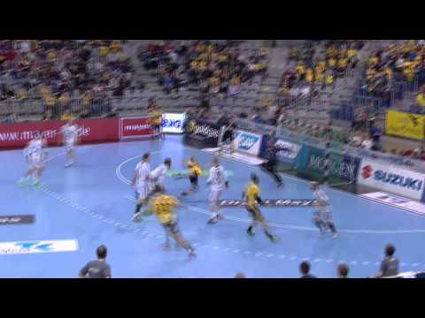 Rückhandwurf mit links: Sensationeller Treffer von Bjarte Myrhol