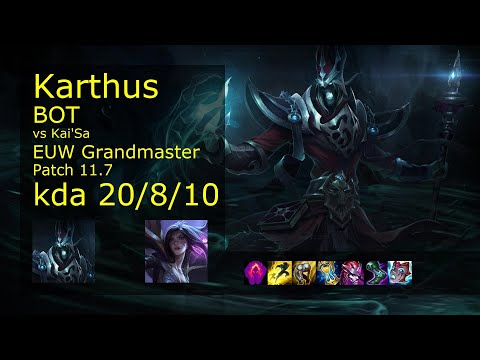 Karthus Bot & Zilean vs Kai'Sa & Rell - EUW Grandmaster 20/8/10 Patch 11.7 Gameplay