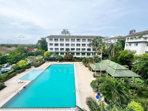 Condomínio com 1 cama e vista para a piscina Baan Suan Jomtien