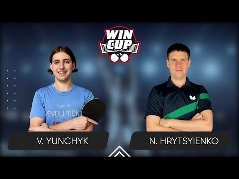 15:00 Valentyn Yunchyk - Nazarii Hrytsyienko West 3 WIN CUP 06.08.2024 | Table Tennis WINCUP