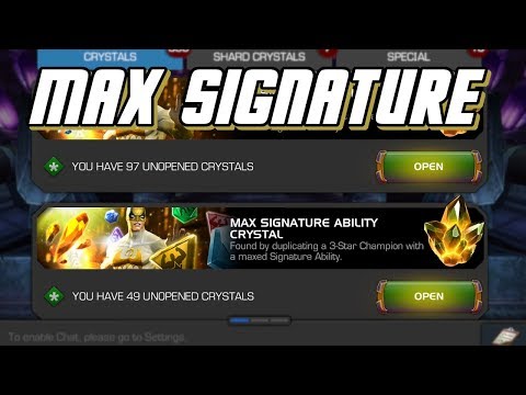 Max Signature Crystal Opening | Marvel Contest of Champions