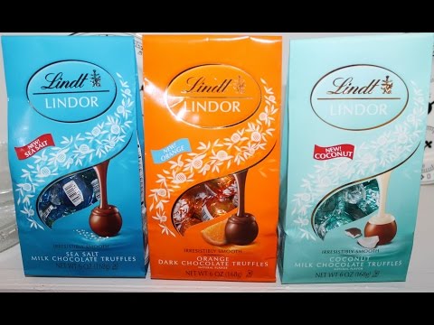 Lindt: Lindor Sea Salt, Orange & Coconut Truffles Taste Test & Review