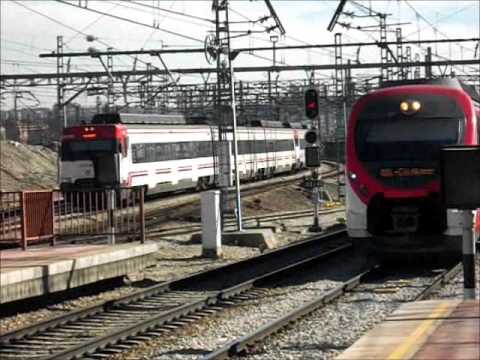 De trenes en F. Mora, Atocha Cercanías y Villaverde Bajo
