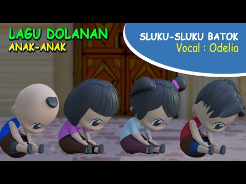 Lagu Anak-Anak Animasi | Sluku Sluku Bathok | Odelia