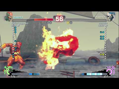sunset01 [Sagat] vs HAKUN pugaa m9 [Dhalsim] SSF4 Japanese Online Ranked Matches - TRUE-HD