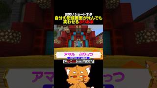 配信画面が4んでも笑わせるぷりあま【#ズズ #ぷりっつ #あまる #minecraft #ストリヌ #マイクラ 】#shorts