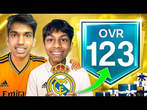 I Upgraded My Brother's Account to 123 OVR FULL Real Madrid Squad! - FC Mobile
