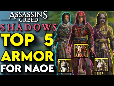 Top 5 Best Armor & Outfits For Naoe In Assassin's Creed Shadows | AC Shadows Best Armor