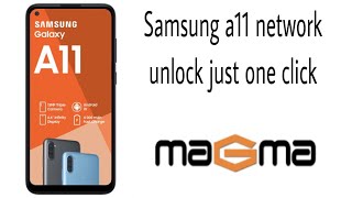 how to network unlock samsung a11/how to samsung network megma tool/samsung unlock 1click megma tool