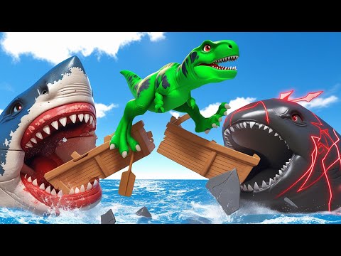 All Dinosaurs Fighting T-Rex vs Distortus Rex - Dinosaur Battle in Jurassic World Evolution