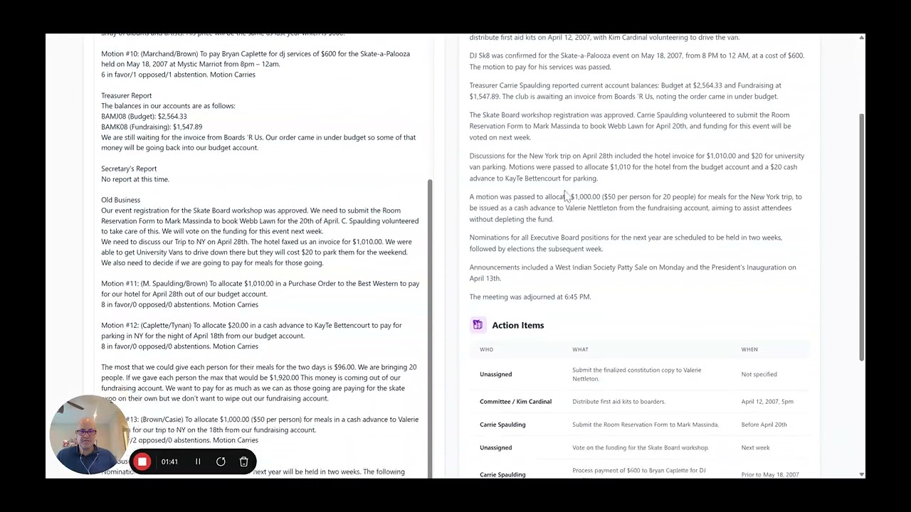 Meeting Analyzer Demo