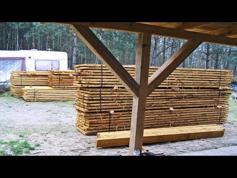 Strawbale Vlog 49 - drewno na strop i ścianki działowe