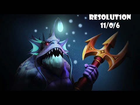 RESOLUT1ON SLARDAR AMAZING 11 KILL WITH NO DEAD   DOTA 2   GAME PLAY