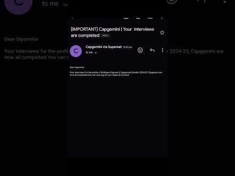 Capgemini exceller hr interview mail 2025