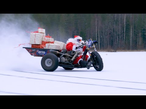 Drift Trike on Ice - Santa is coming!