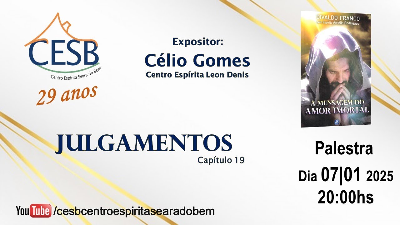 Palestra 07/01/25  Tema: Julgamentos - Capítulo 19