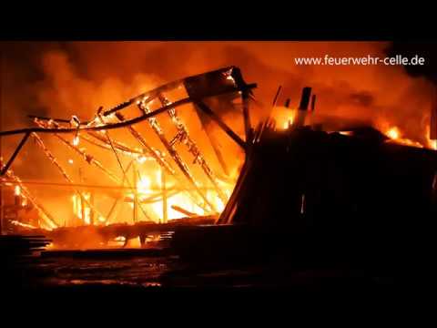 Feuerwehr Celle - Gebäudebrand (Sägewerk) in Hustedt