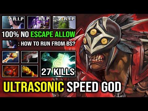 Nothing Can Escape this Ultrasonic Bloodseeker | EPIC Mjollnir + Heart Lightning Speed Dota 2
