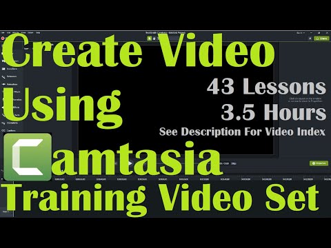 Create Video Using Camtasia Training Video Set - 43 lessons -See Description For Video Index