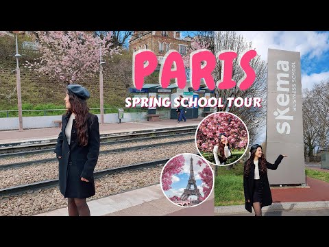 🇫🇷 Đi tham quan trường của mình ở Paris | SKEMA Business School Tour in Spring
