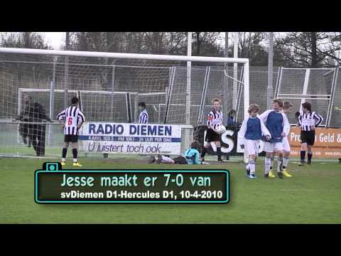 svDiemen D1 - Hercules D1 goal Jesse 7-0 videowall