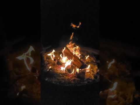 Campfire in slow motion