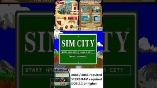 SimCity 1989 DOS