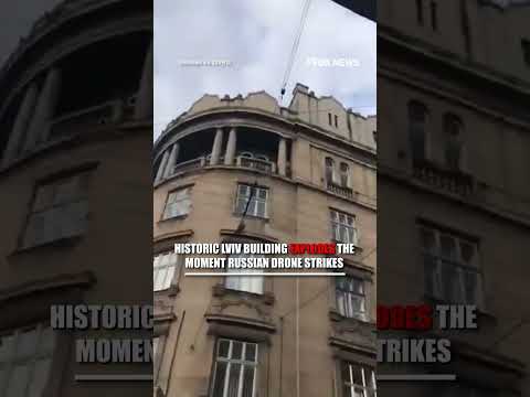 WATCH: Historic Ukrainian building destroyed by Russian drone #foxnews #news #shorts #ukraine