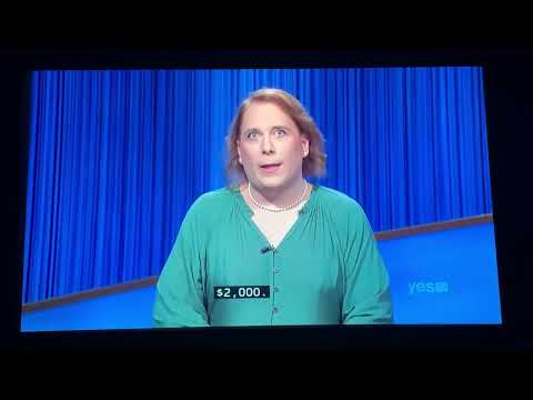 Jeopardy, Amy Schneider DAY 33 - 1st Daily Double (1/14/22)