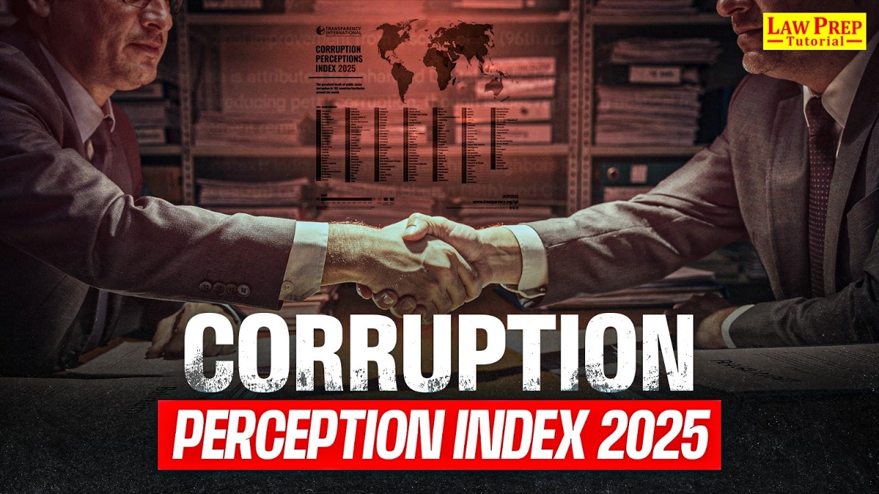 Corruption Perception Index 2025 | Explained | GK & Current Affairs for CLAT 2027
