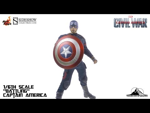 Hot Toys Captain America Civil War "Battling" CAPTAIN AMERICA Video Review