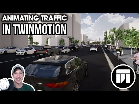Getting Started RENDERING IN TWINMOTION (EP 12) - Animating Moving Traffic and Walking People