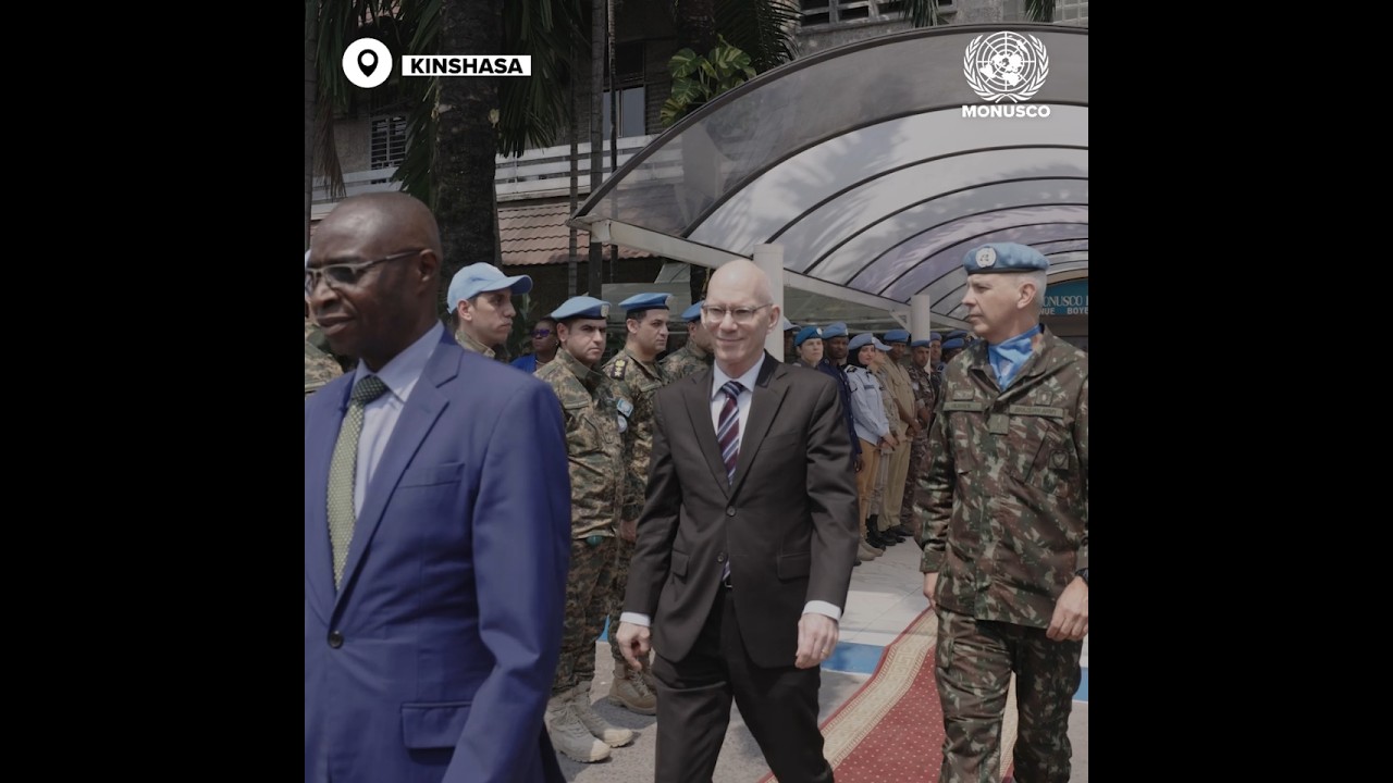 Kinshasa : Cérémonie officielle de la journée internationale des Casques bleus.