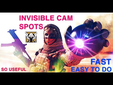 Rainbow Six Siege - INVISIBLE CAMERA SPOTS, Good spots [Valkyrie, Maestro...]