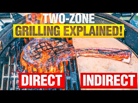 How to Reverse Sear in A Big Green Egg - Two Zone Grilling Explained