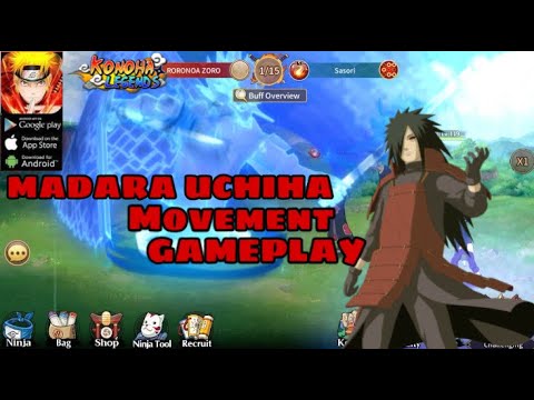 MADARA UCHIHA MOVEMENTS!!! KONOHA LEGEND GAMEPLAY!!!