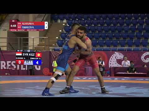 1/4 GR - 67 kg: A. ALHASAN (SYR) v. A. ISMAILOV (KGZ)
