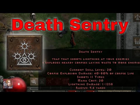 D2R Skills & Abilities - Death Sentry, Trap Tree (Assassin)