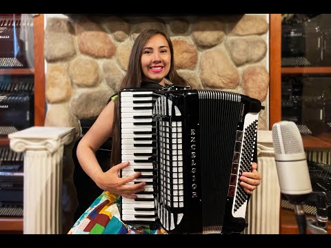 6286 - Black Excelsior 911 Millenium Piano Accordion LMMM 41 120 $3999