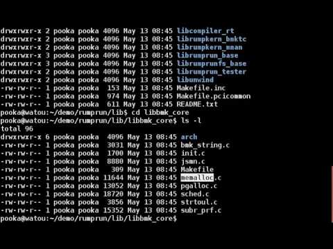 Rumprun unikernel video series, part 4: internals of Rumprun