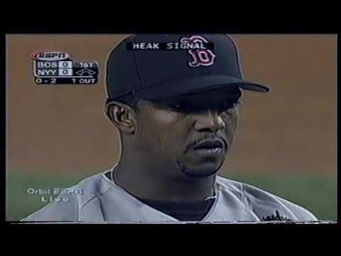 Pedro Martinez Roger Clemens duelo espectacular Boston Red Sox at New York Yankees 2000 05 28 PART 1