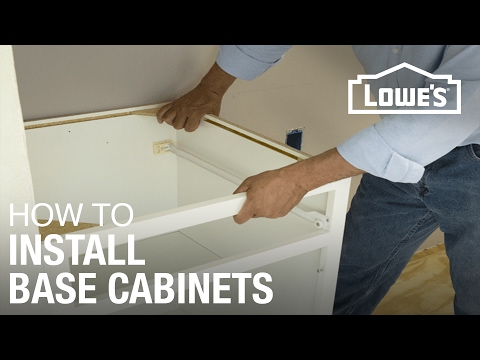 How to Install Base Cabinets