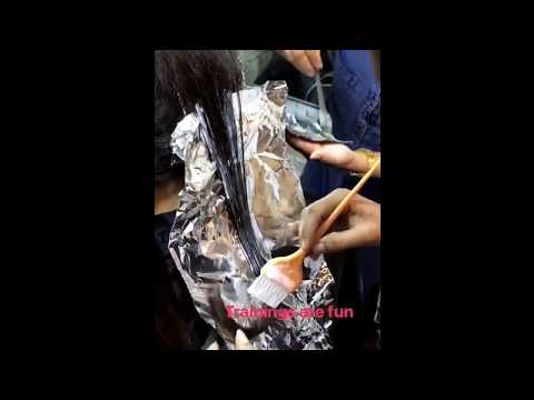 Hair care training session at Basil Salon And Spa!